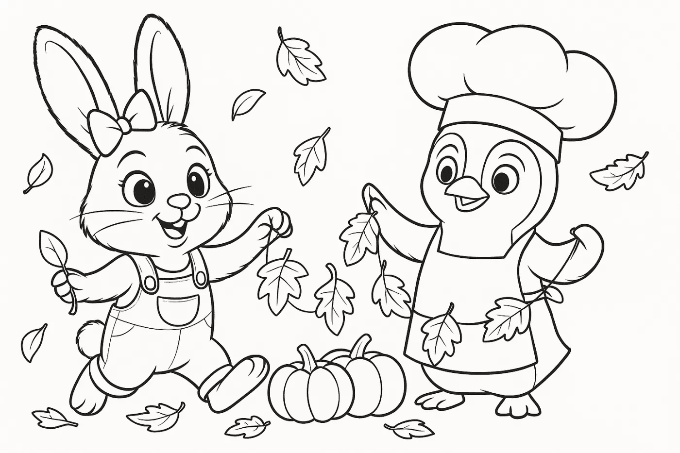 Coloriage d'automne