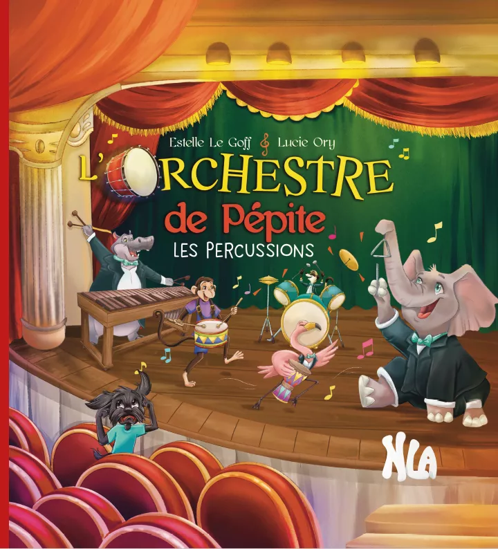 Couverture du livre L'orchestre de Pépite - Les percussions