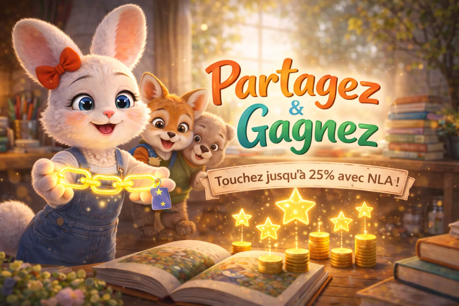 Illustration de l’article Partagez et Gagnez - Touchez jusqu'à 25% avec NLA !