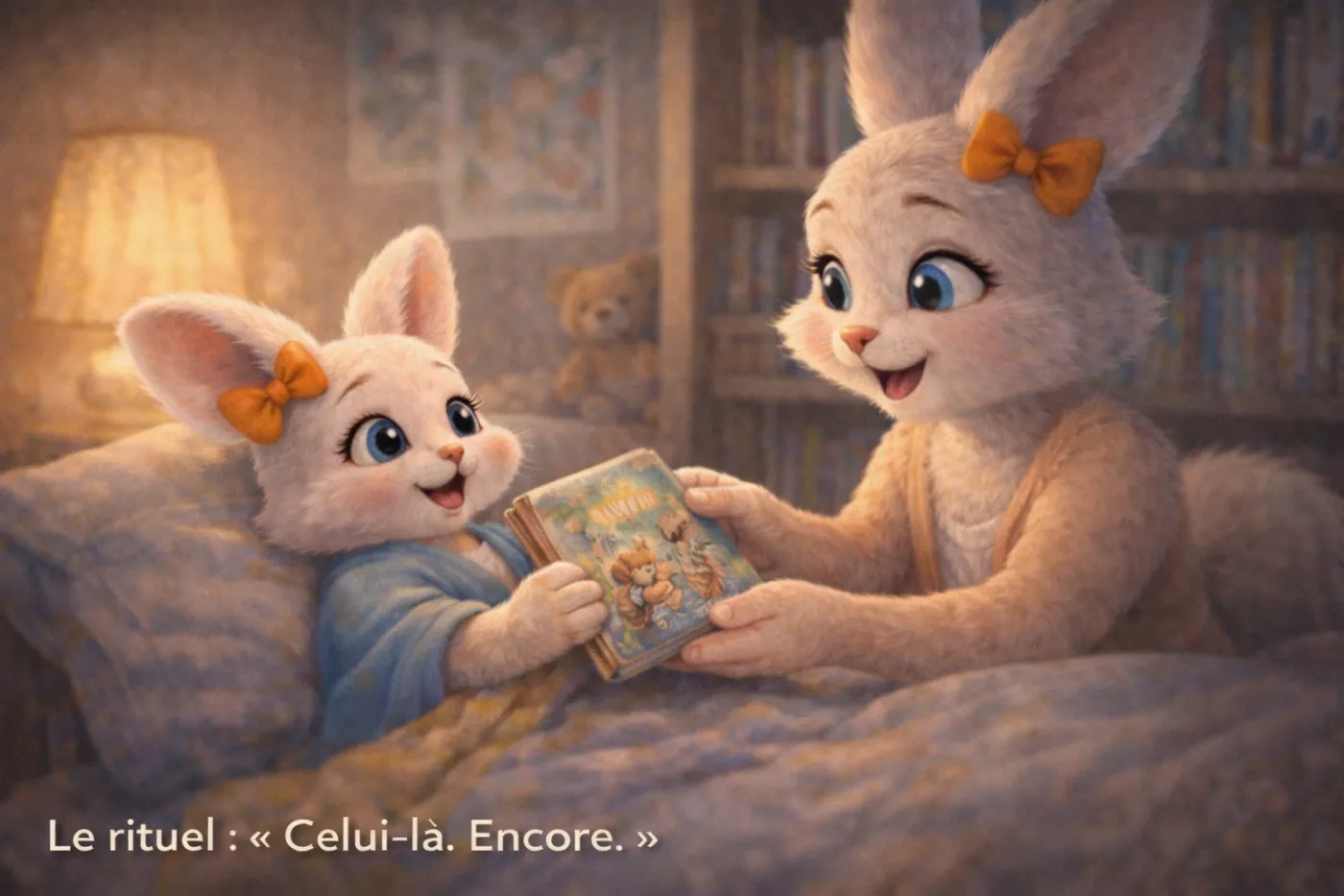 Lecture du soir, rituel parent-enfant autour d’un livre