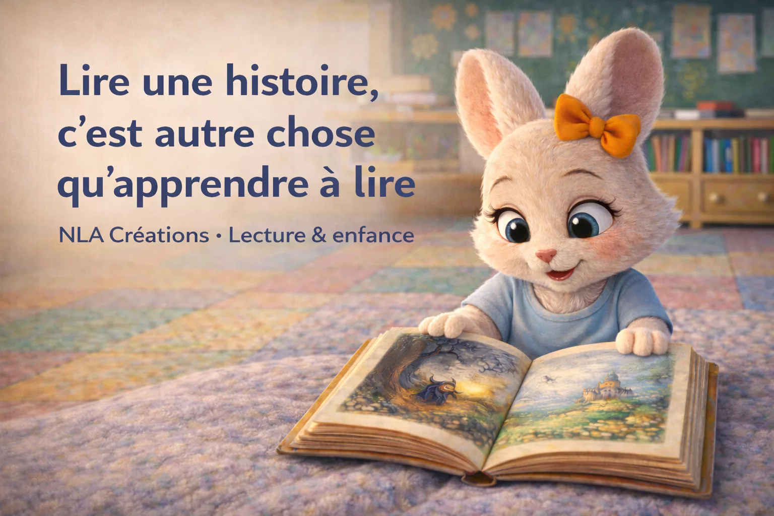 Illustration de l’article Lire une histoire, ce n’est pas apprendre à lire