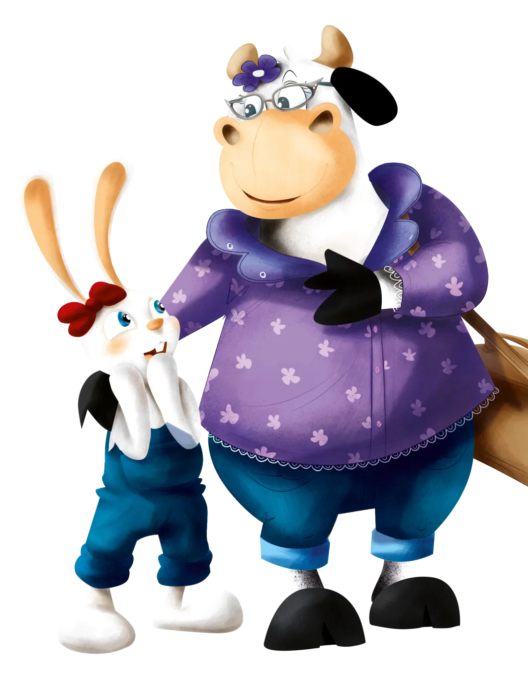 Nougatine et Violette dans Le Pays de l'Alphabet